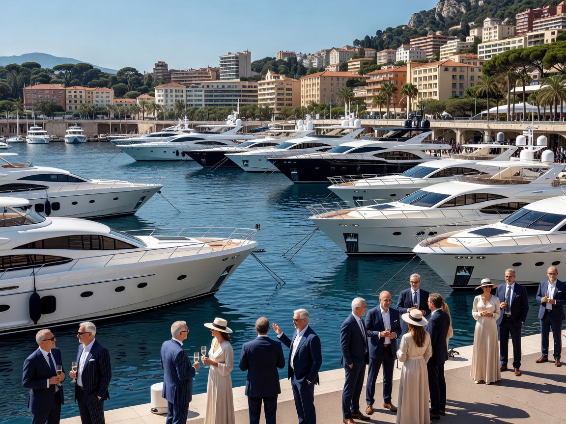 Port Hercule yachting event during the Monaco Yacht Show